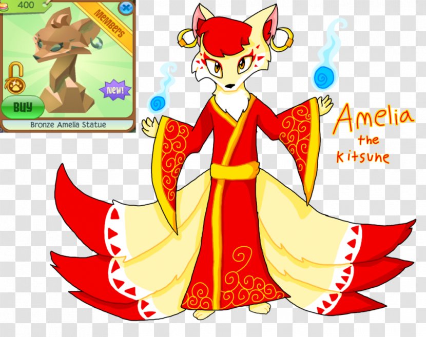 National Geographic Animal Jam Fan Art Clip - Flower - RED Fox Transparent PNG