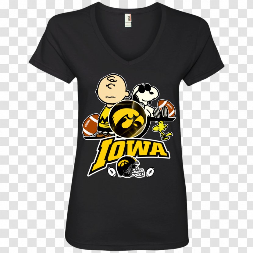 T-shirt Neckline Hoodie Sleeve Gildan Activewear - Unisex - Iowa Hawkeyes Football Transparent PNG