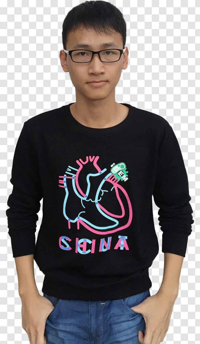 Long-sleeved T-shirt Sweater Shoulder - Pink M Transparent PNG
