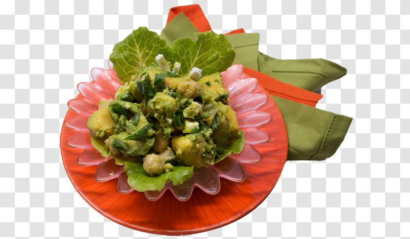 Vegetarian Cuisine Broccoli Avocado Salad Recipe - Food - Chickpea Transparent PNG