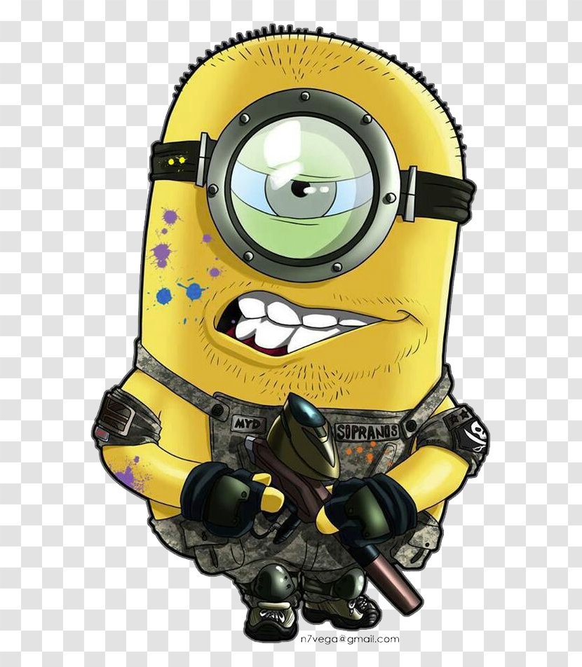 Paintball Guns Equipment Game Airsoft - Minions Transparent PNG