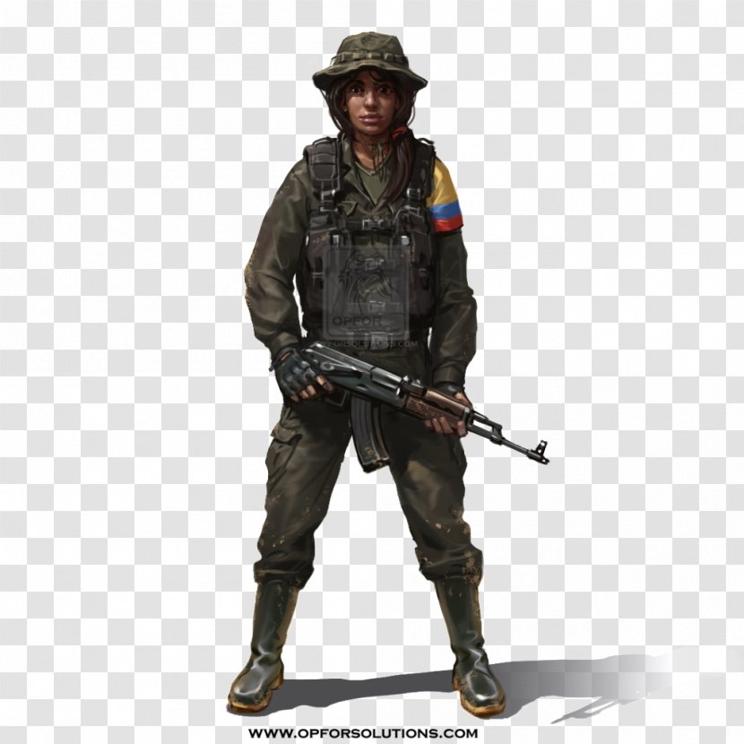 Soldier Revolutionary Armed Forces Of Colombia—People's Army Military Uniform Costume Clothing - Organization - Rate 5 Stars Transparent PNG