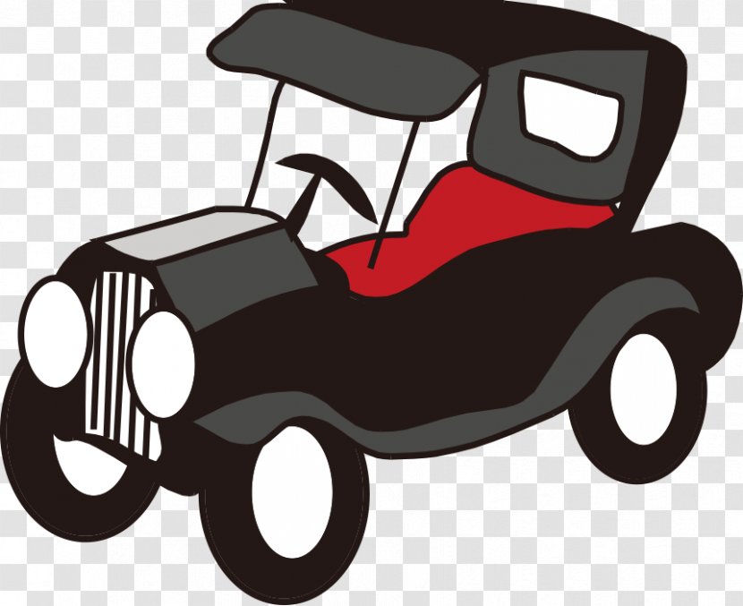 Vintage Car Classic Cartoon - Simple Hand-painted Cars Transparent PNG
