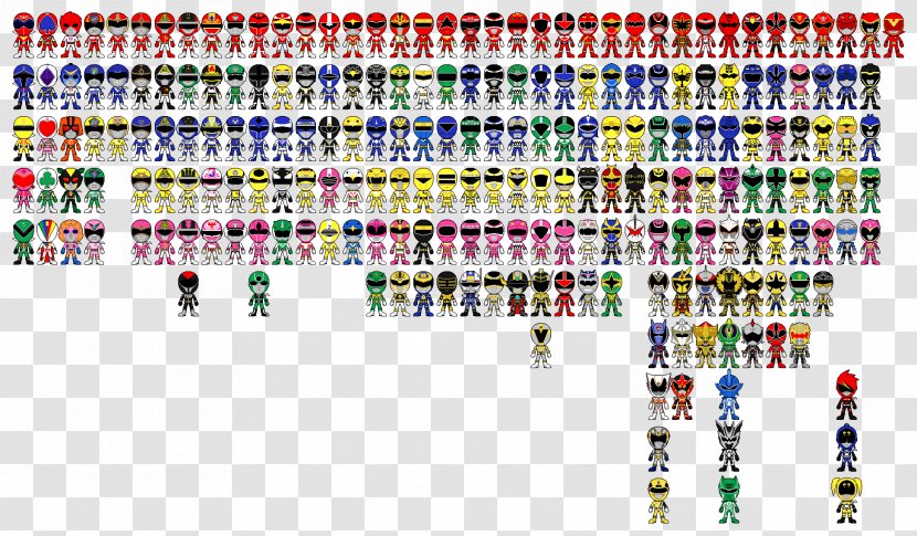 Super Sentai Power Rangers DeviantArt Pixel Art Transparent PNG