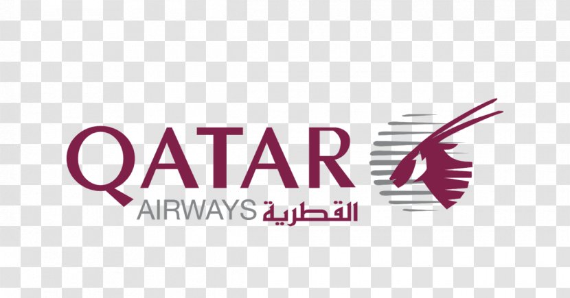Doha Logo Qatar Airways Flight Airline - Magenta - Travel Transparent PNG