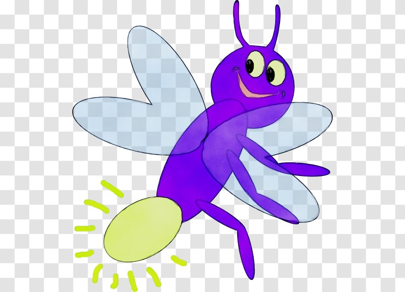 Insect Clip Art Cartoon Dragonflies And Damseflies Violet - Animation Wing Transparent PNG