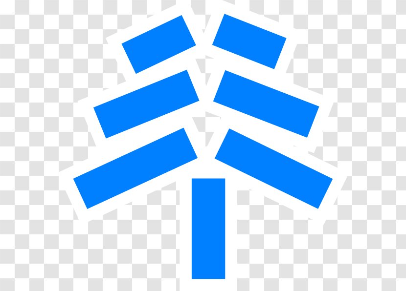 Tree Clip Art - Electric Blue - Cliparts Stick Transparent PNG