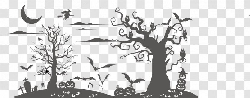 Halloween Crows Boszorkxe1ny - Rectangle - Series Transparent PNG