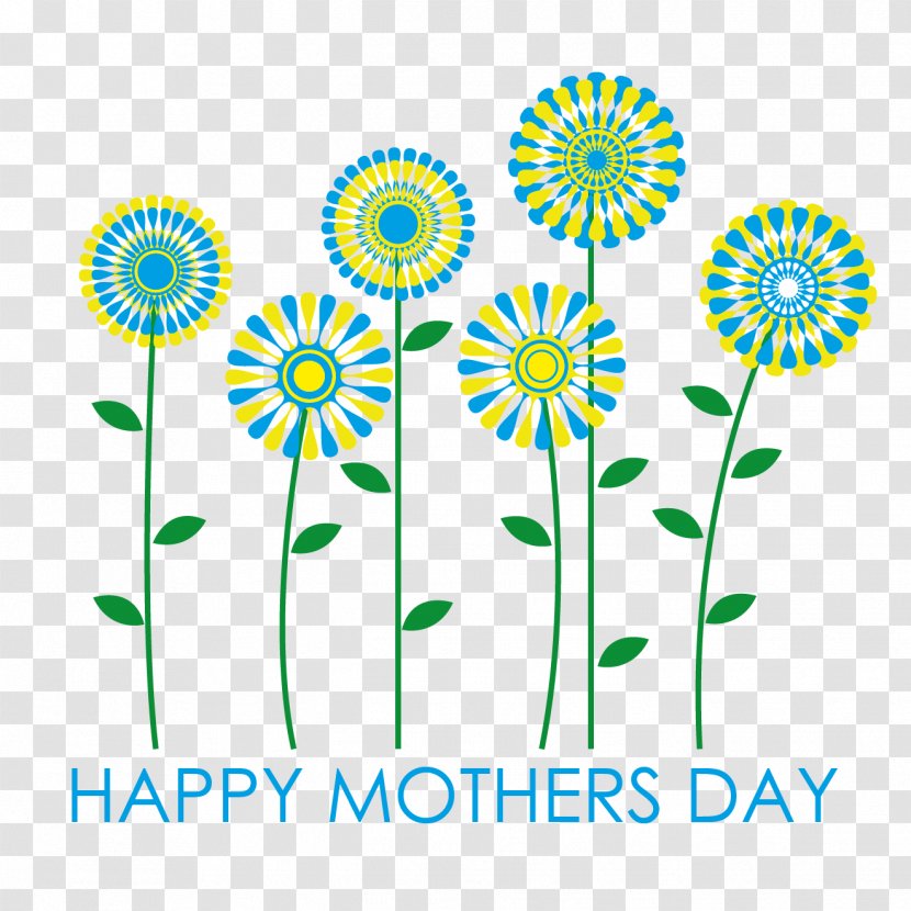 Floral Design Sunflower M Cut Flowers - Mother's Day Graphic Transparent PNG