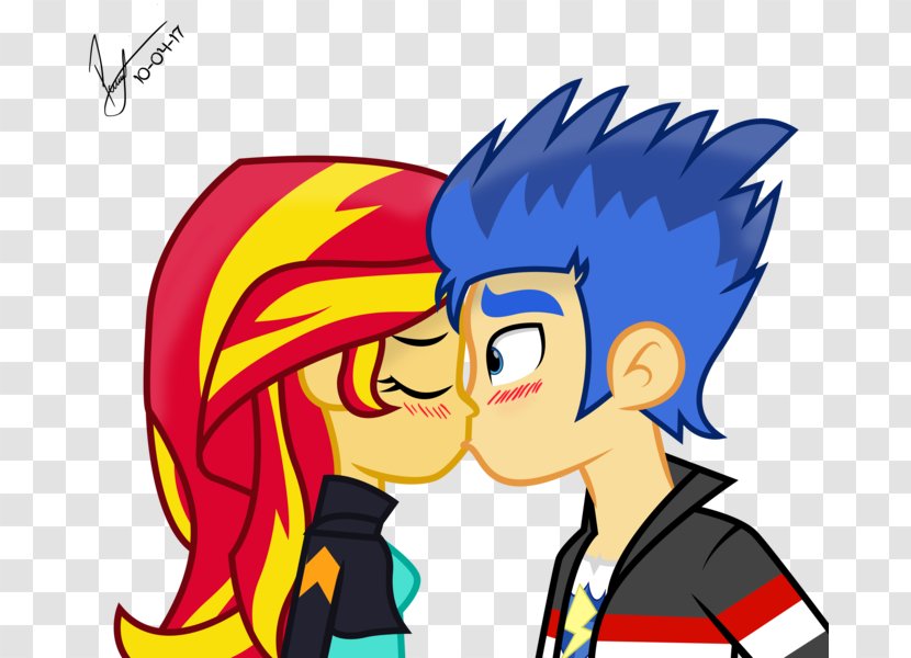Sunset Shimmer Twilight Sparkle Flash Sentry My Little Pony: Equestria  Girls Kiss - Heart Transparent PNG