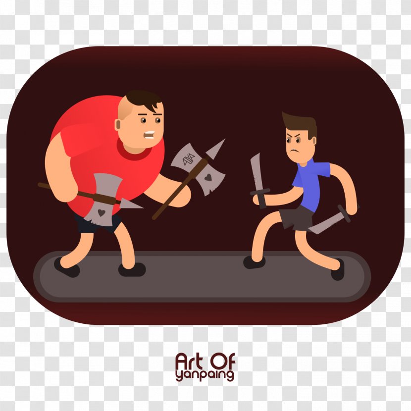 Indoor Games And Sports Illustration Cartoon Product - Orange Sa - Bully Beatdown Mma Fighters Transparent PNG