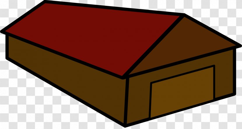 Building SIMPLE Clip Art - Shed - Roof Vector Transparent PNG