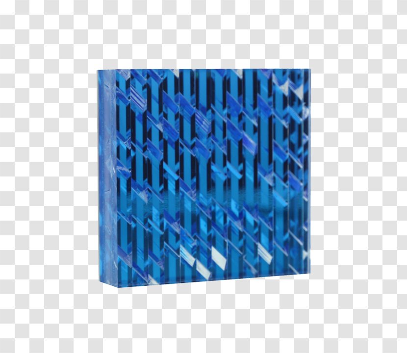 Rectangle - Electric Blue - Jali Pattern Transparent PNG