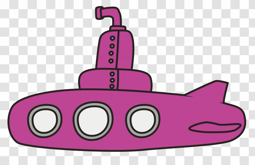 Email Product Design Clip Art - Pink M - Submarine Underwater Bedroom Transparent PNG