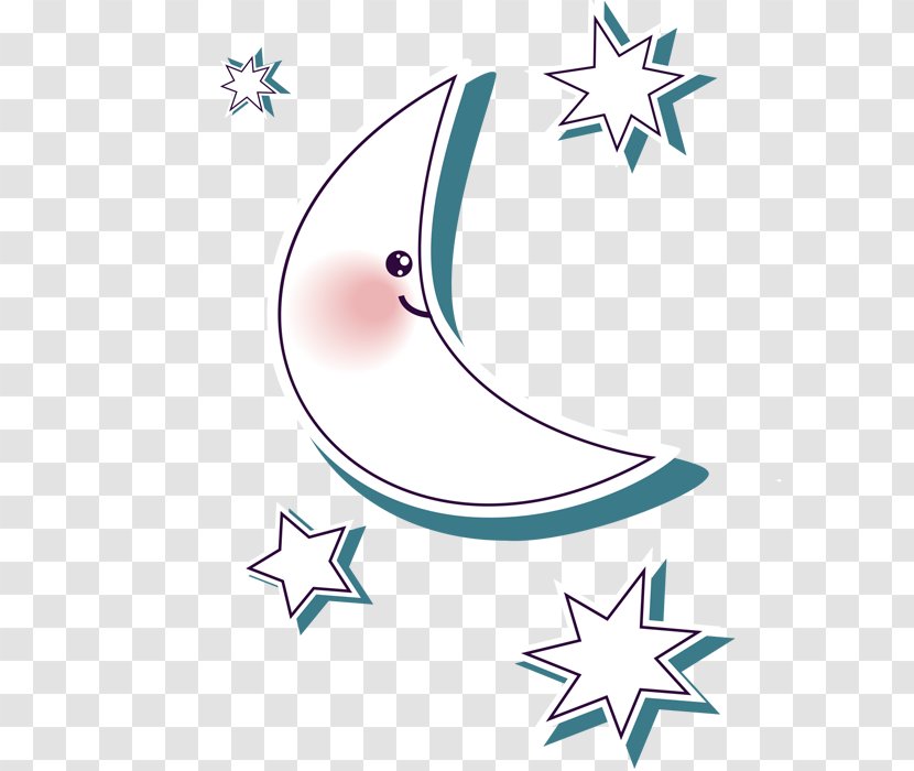Clip Art - Symbol - The Moon And Stars Transparent PNG