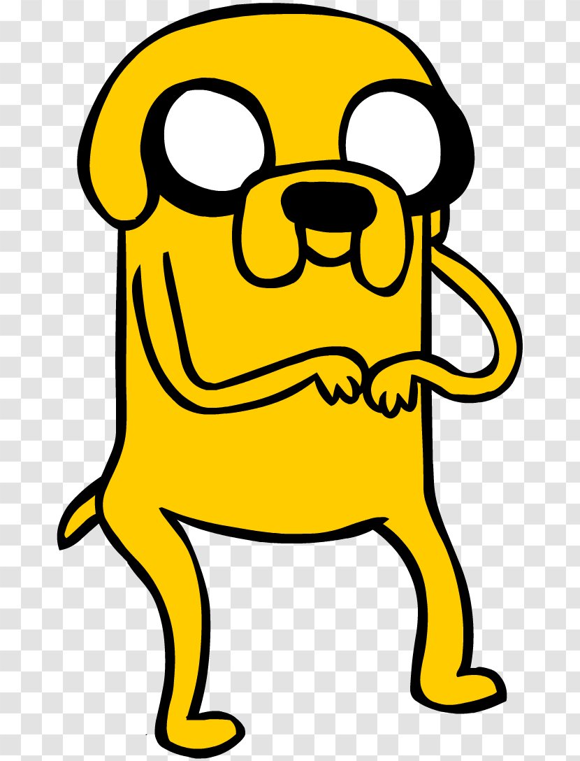 Yellow Smiley Cartoon Clip Art - Dog Like Mammal - Jake The Transparent PNG
