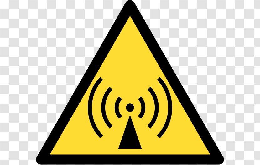 Radio Wave Hazard Symbol Non-ionizing Radiation Frequency - Traffic Sign - Stellite Cliparts Transparent PNG