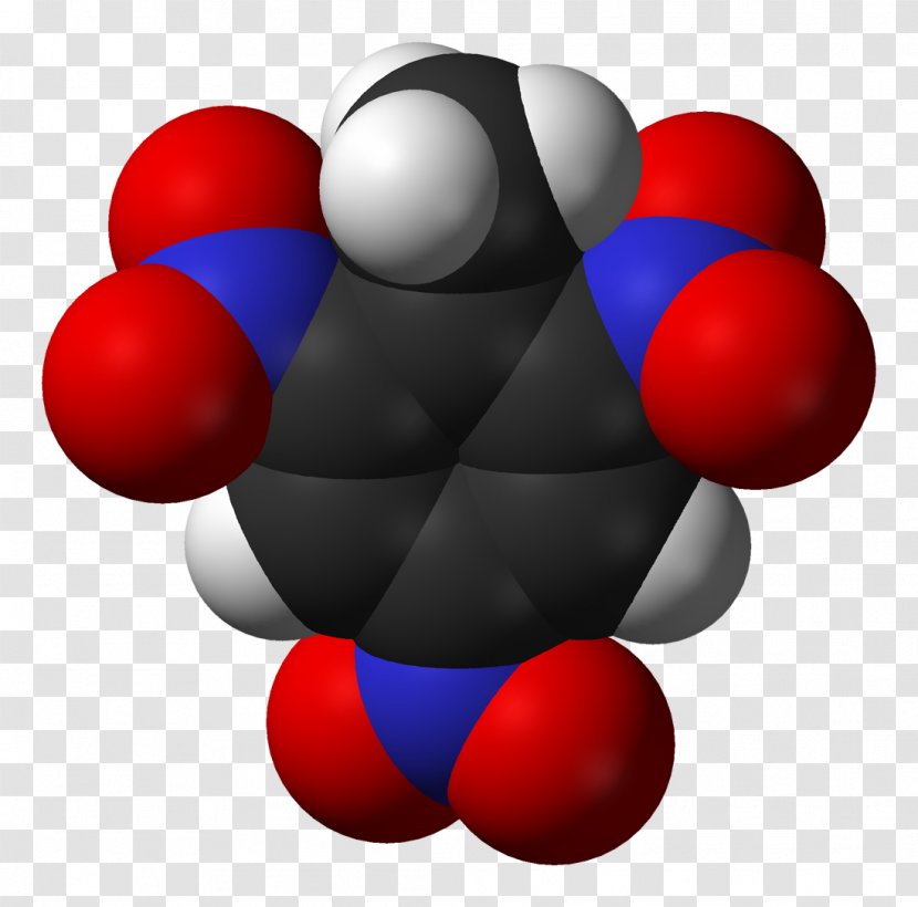 Molecule TNT Chemistry Space-filling Model Matter - Joule - Organic Transparent PNG