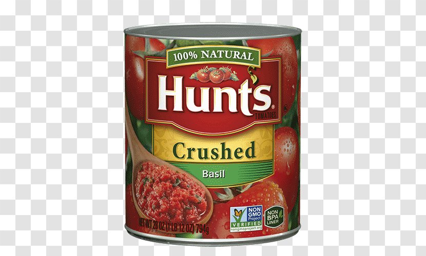 Hunt's Plum Tomato Sauce Juice - Basil Transparent PNG
