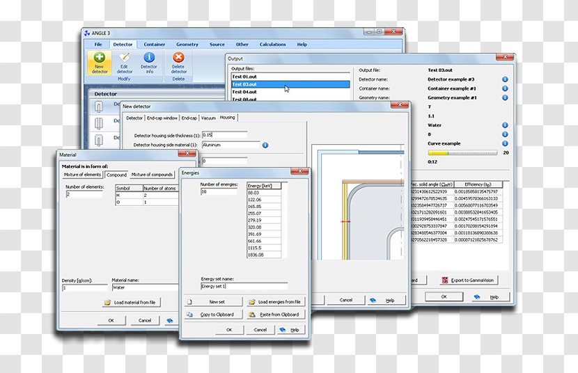 Computer Program Line Screenshot - Radiation Efficiency Transparent PNG