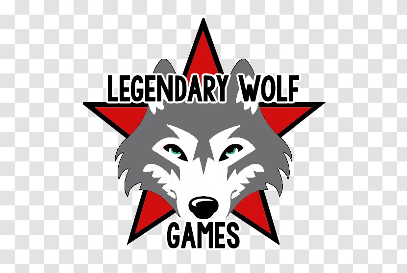 Logo Legendary Wolf Games Graphic Design Gray - Video Game - Man Transparent PNG