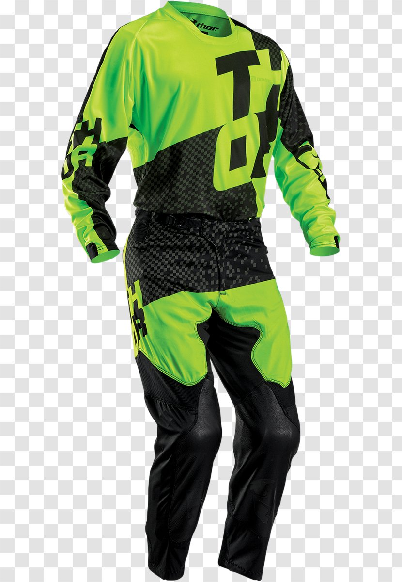 Jersey Motocross Pants Motorcycle Clothing - Sportswear Transparent PNG
