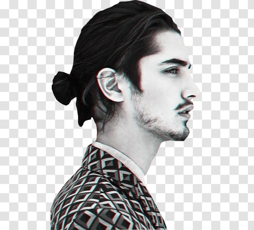 Bun Hairstyle Ponytail Beard - Ear Transparent PNG