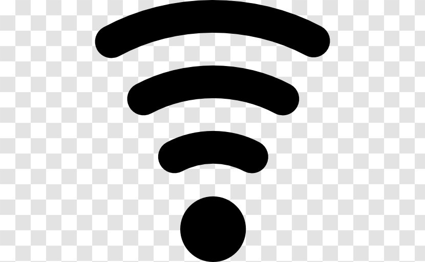 Wi-Fi Hotspot Wireless Repeater Symbol - Monochrome Photography Transparent PNG