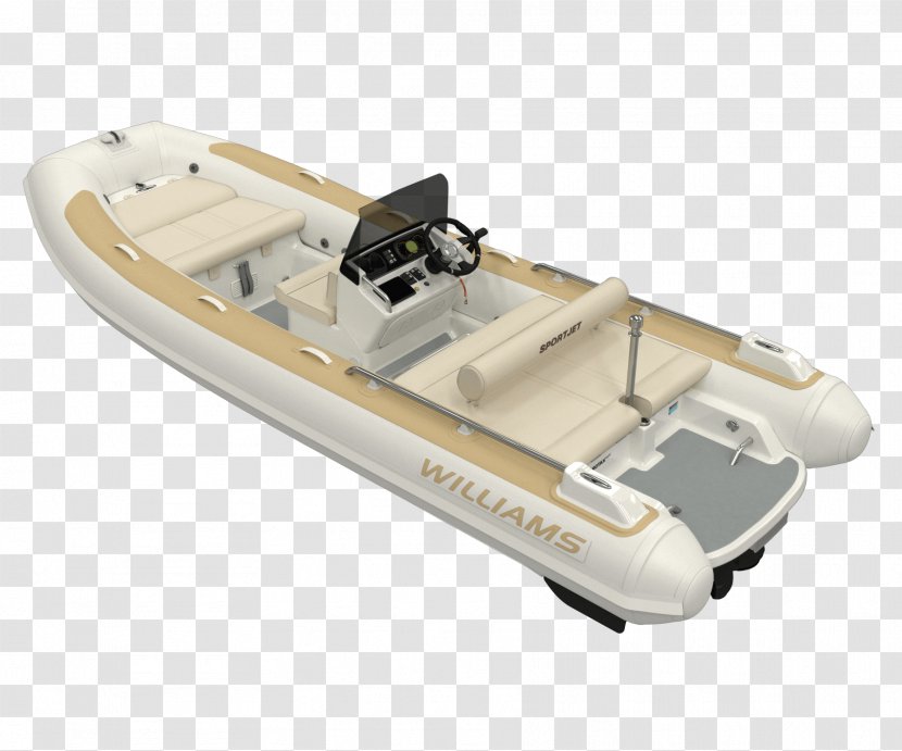 Luxury Yacht Tender Ship's Inflatable Boat - Pleasure Craft Transparent PNG