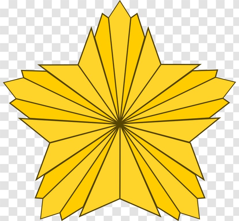 Line Symmetry Leaf Point Pattern - Yellow Transparent PNG