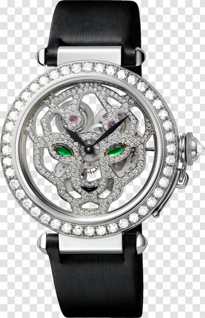 Leopard Cartier Tank Watch Jewellery - Strap Transparent PNG