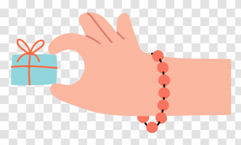 Hand Pinching Present Hand Gift Transparent PNG