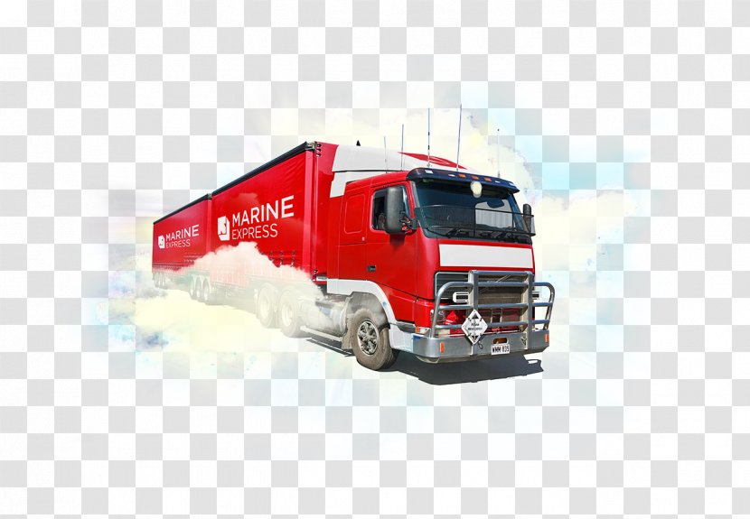 Freight Transport Truck Marine Express Co Ltd. Cargo - Semitrailer - Logistics Transparent PNG