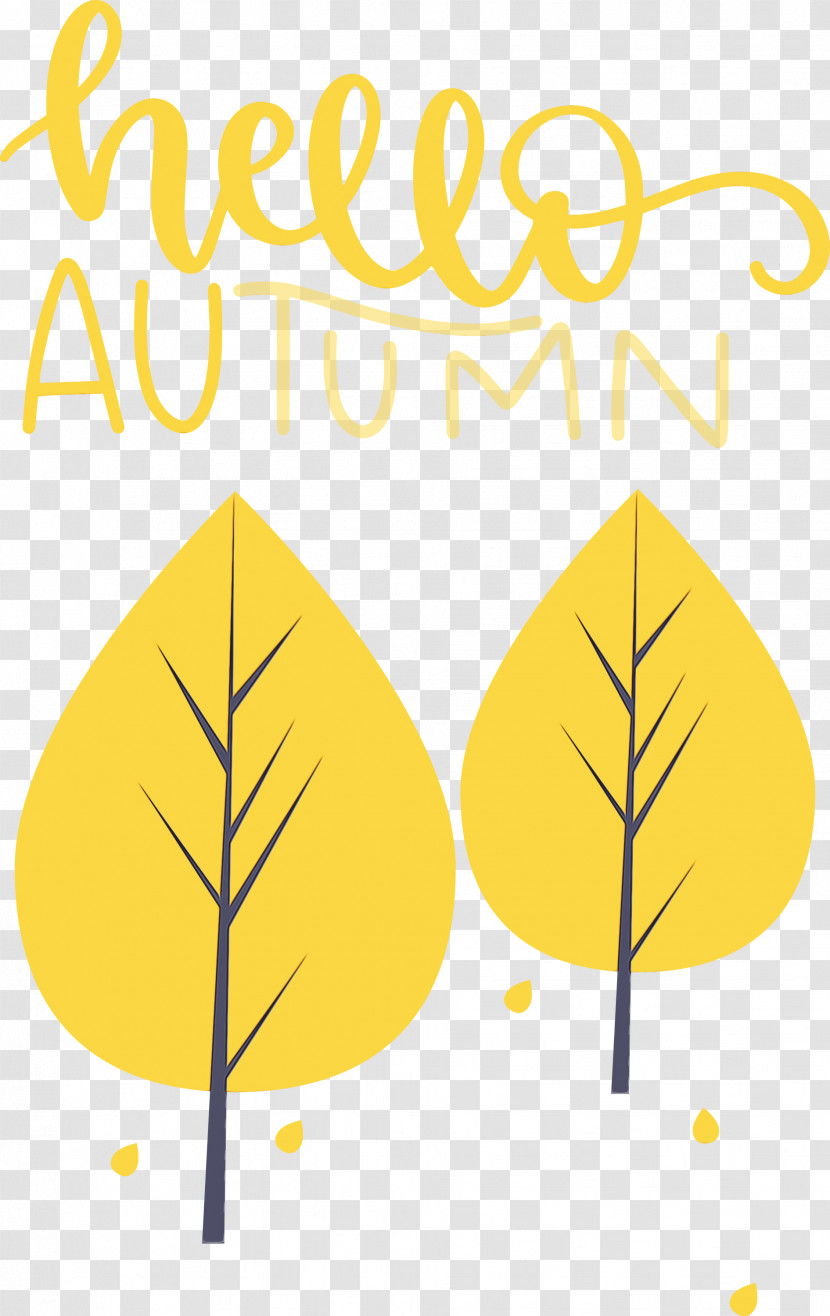 Leaf Plant Stem Yellow Line Tree Transparent PNG