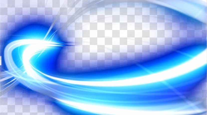 Blue Light - Computer - Effect Background Transparent PNG