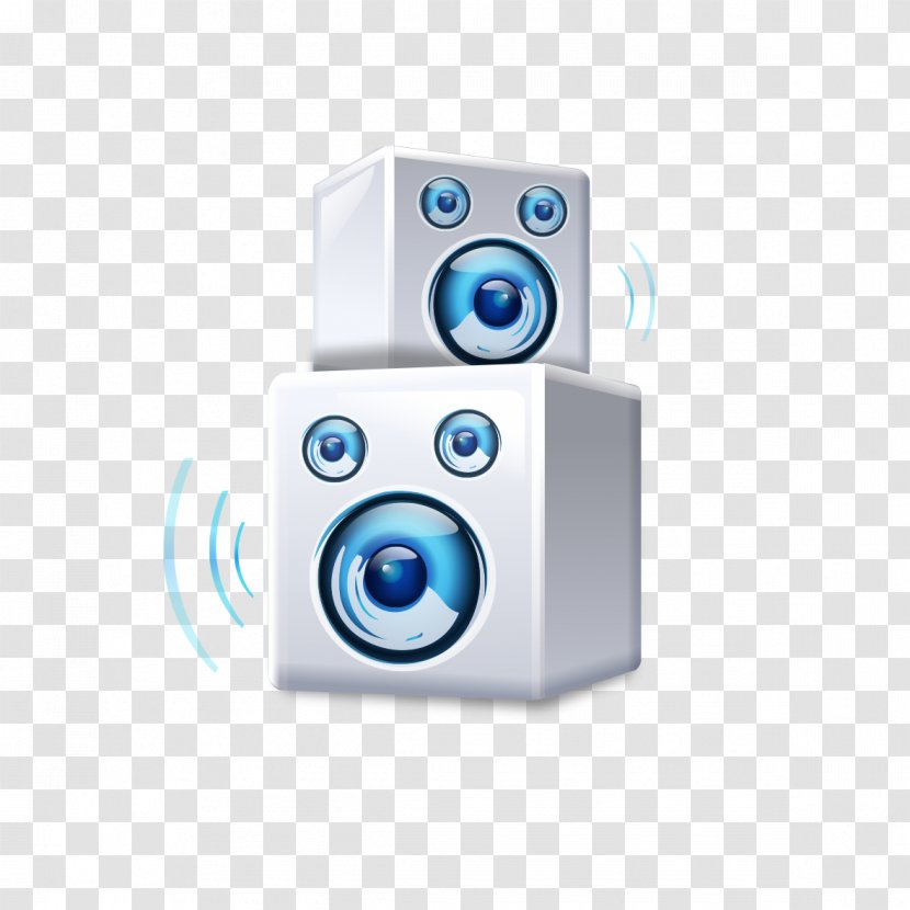 Bluetooth Loudspeaker Icon - Cartoon - Speakers Transparent PNG