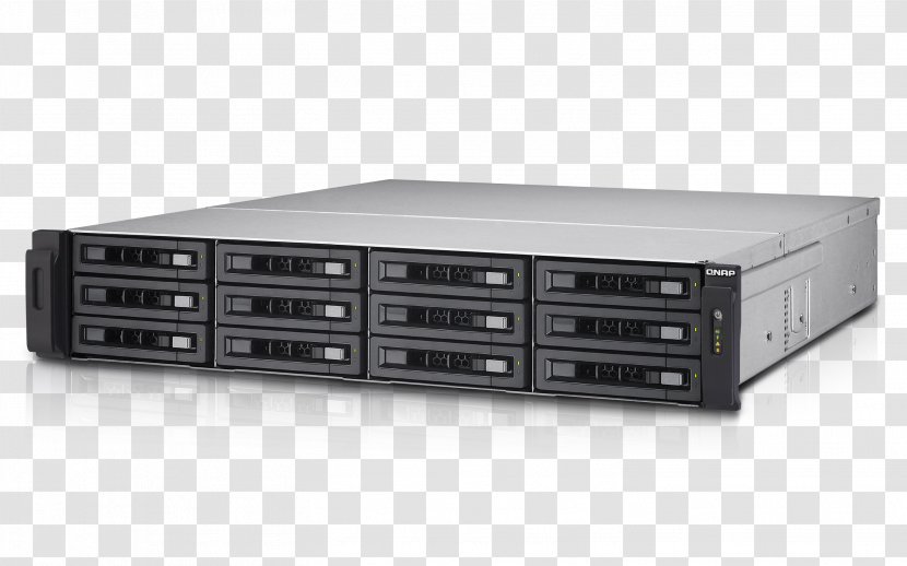 Network Storage Systems QNAP Systems, Inc. Serial Attached SCSI Data TVS-EC1280U-SAS-RP - Qnap Inc - Xeon Transparent PNG