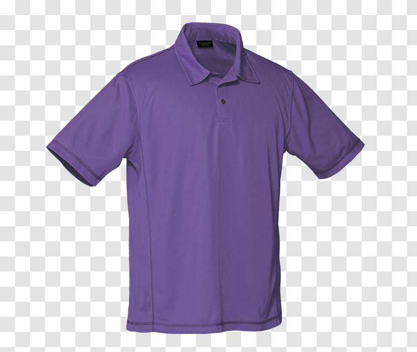 T-shirt Sleeve Polo Shirt Tennis - Violet Transparent PNG