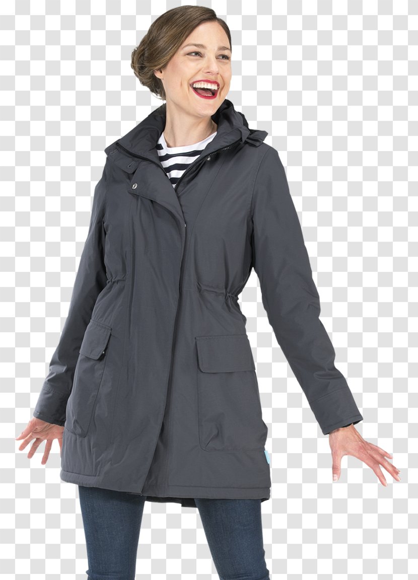 Hoodie Parka Overcoat Jacket - Grey - Rainy Days Transparent PNG