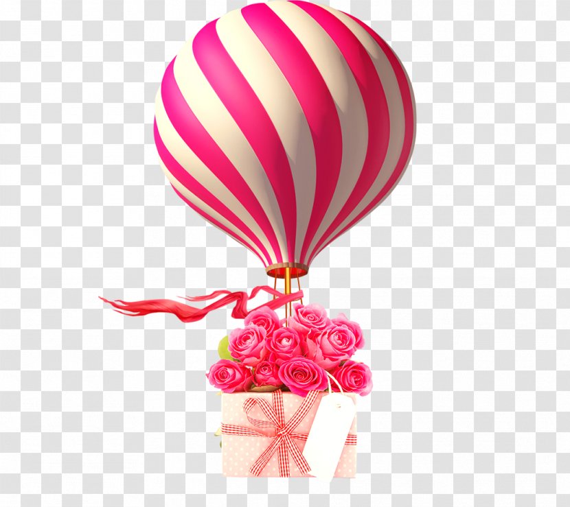 Hot Air Balloon Animation - Women 's Day Promotional Gifts Transparent PNG