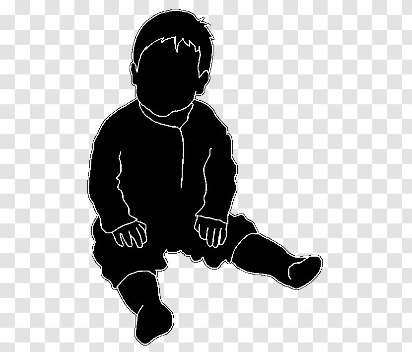 Silhouette Child Infant Clip Art - Male Transparent PNG