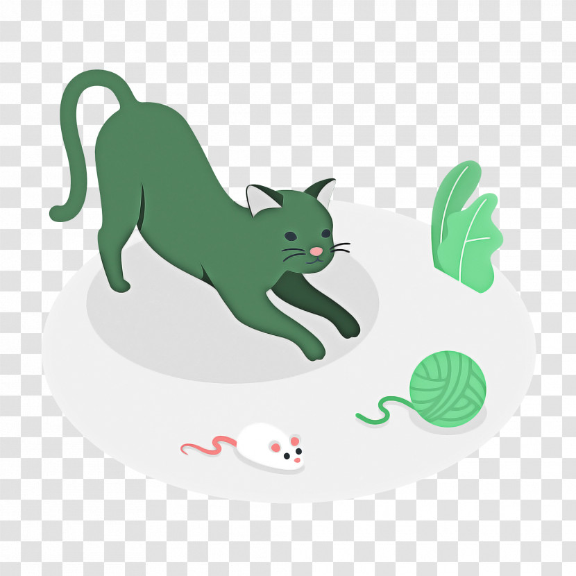 Cat Dog Cartoon Whiskers Tail Transparent PNG