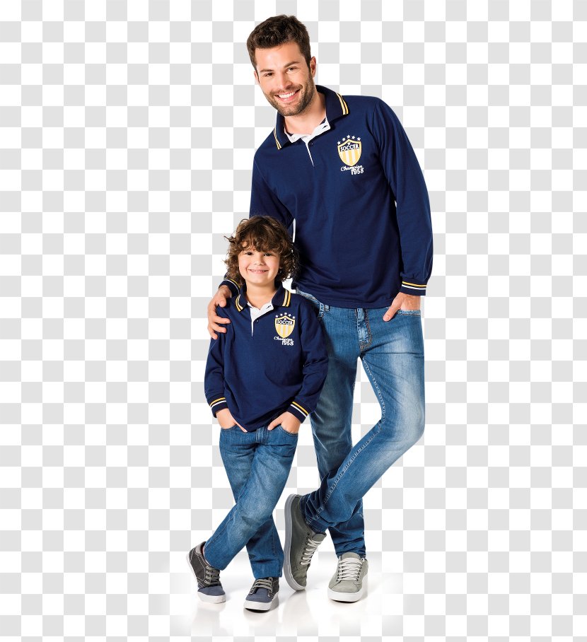 T-shirt Polo Shirt Son Father - Blue - Pai E Filho Transparent PNG