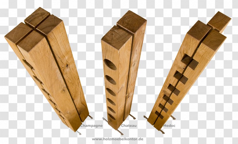 Wood Table Furniture Wine Racks Design - Kernbuche Transparent PNG