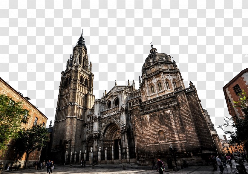 Toledo Cathedral Monastery Of San Juan De Los Reyes Madrid Alcxe1zar Seville Segovia - Gothic Architecture - Toledo's Famous Transparent PNG