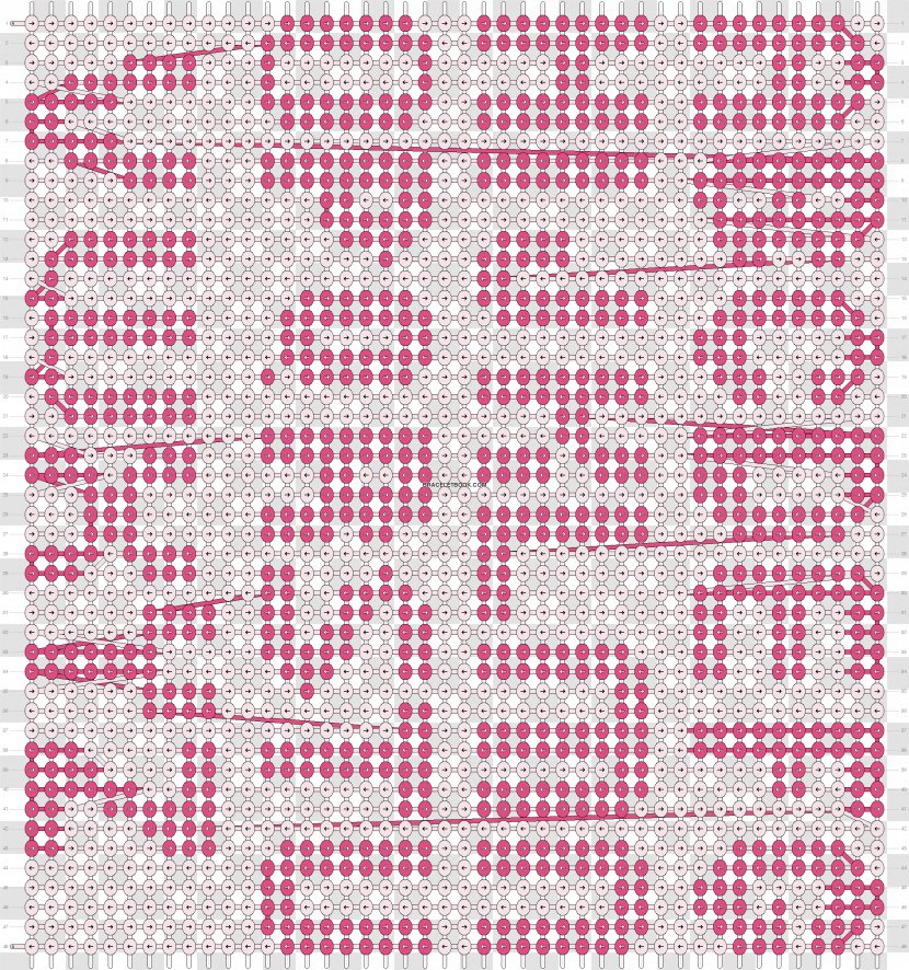 Friendship Bracelet Crochet Pattern - Pink Transparent PNG