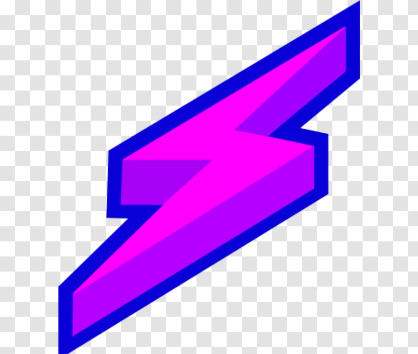 Lightning Thunder Purple Clip Art - Thunderbolt - Cloud Cliparts Transparent PNG