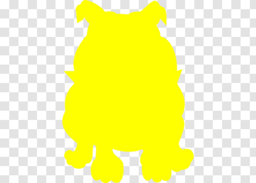 Bulldog Canidae Clip Art - Area - Yellow Cliparts Transparent PNG