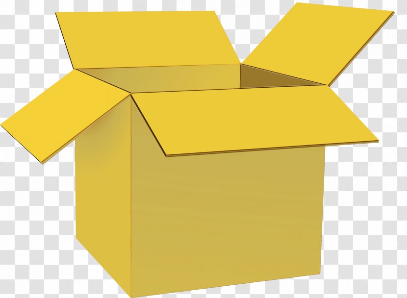 Watercolor Paper - Carton - Product Shipping Box Transparent PNG
