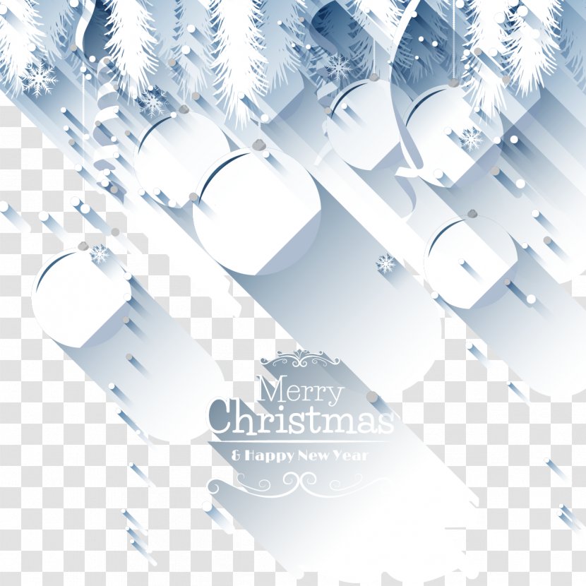 Christmas Ornament White - Paper - Paper-cut Lob Background Vector Material Transparent PNG